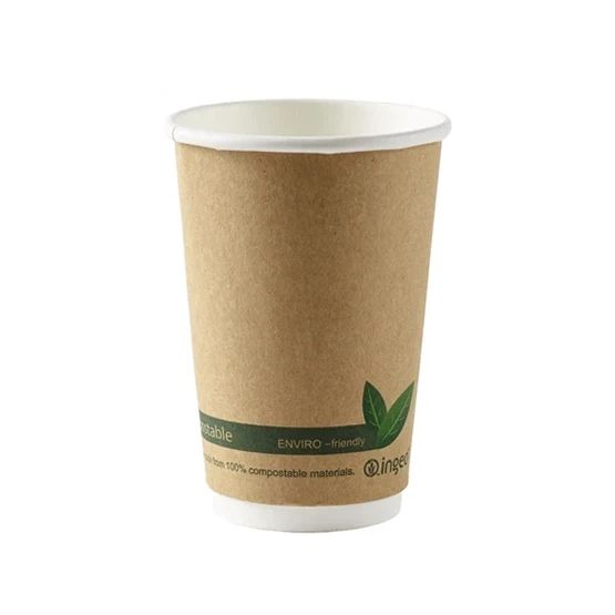 Dispo 16oz Double Wall Brown Kraft Cup