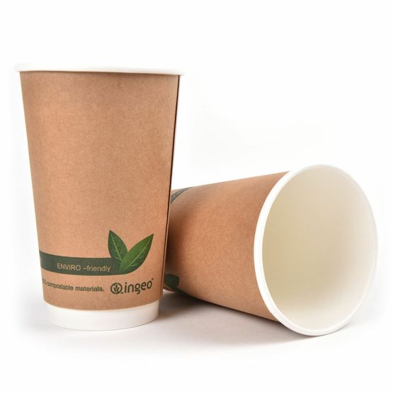 16oz Double Wall Brown Kraft Cup