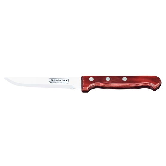 Tramontina Medium Steak Knife Smooth Blade Red Polywood
