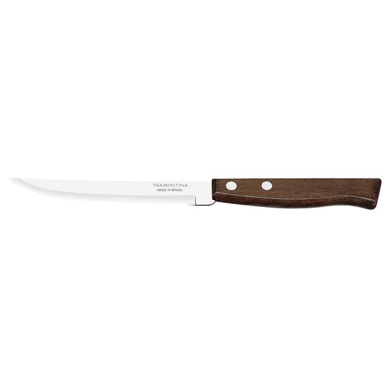 Tramontina Steak Knife Serrated Dark Natural Wood Brown