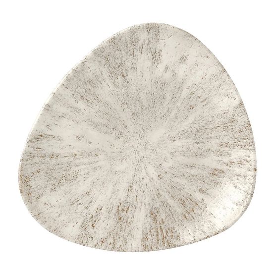 Churchill Stone Agate Grey Lotus Plates 228mm