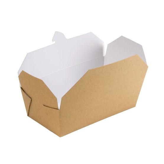 Colpac Recyclable Microwavable Food Boxes Rectangular 985ml / 34oz ...