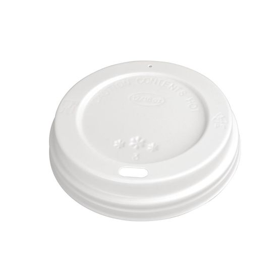 Fiesta Recyclable Coffee Cup Lids White 340ml / 12oz &amp; 455ml / 16oz