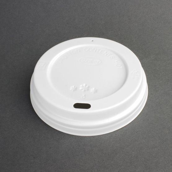 Fiesta Recyclable Coffee Cup Lids White 340ml / 12oz and 455ml / 16oz