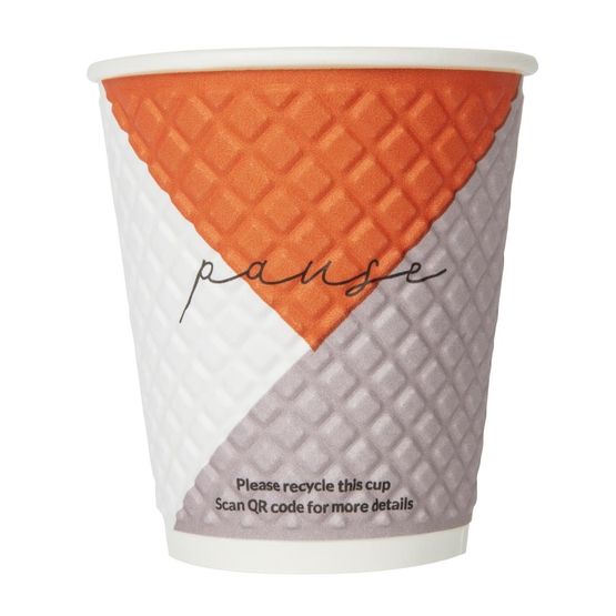 Huhtamaki Pause Disposable Coffee Cups Double Wall 256ml