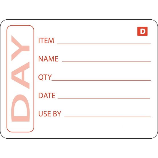 Hygiplas Dissolvable Prepared Food Labels
