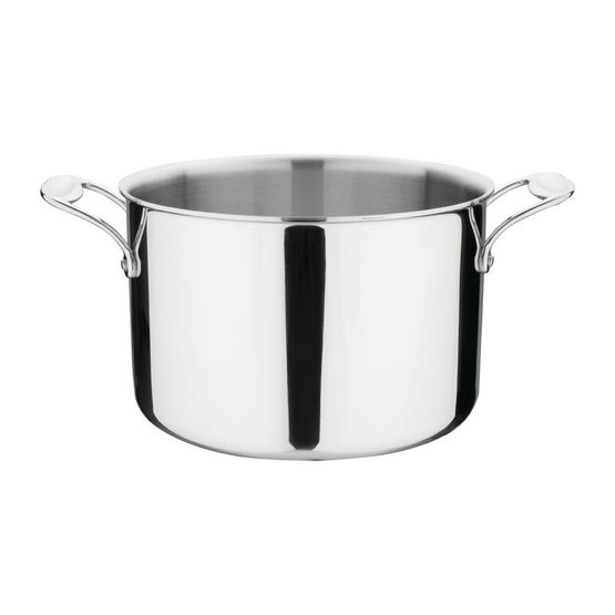 Vogue Stainless Steel &amp; Aluminium Tri-Wall Stew Pan 24cm