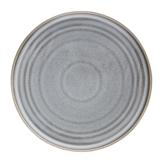Olympia Cavolo Flat Round Plates Charcoal Dusk 270mm