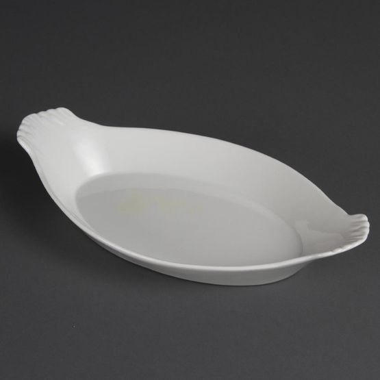 Olympia Whiteware Oval Eared Dishes 320 x 177mm