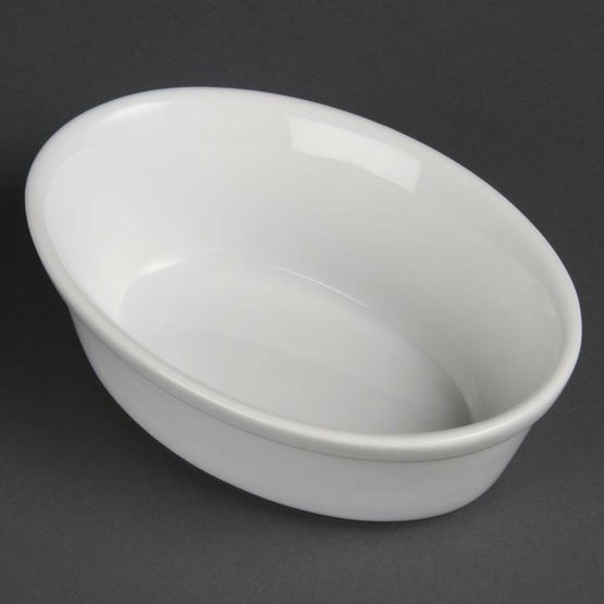 Olympia Whiteware Oval Pie Bowls 161mm