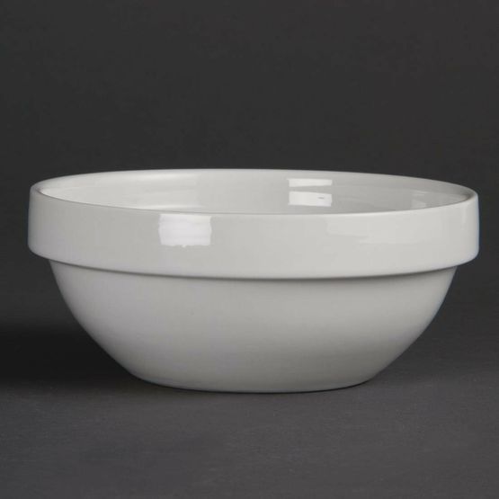 Olympia Whiteware Stacking Bowls 130mm