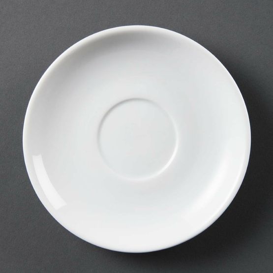 Olympia Whiteware Stacking Saucers 150mm