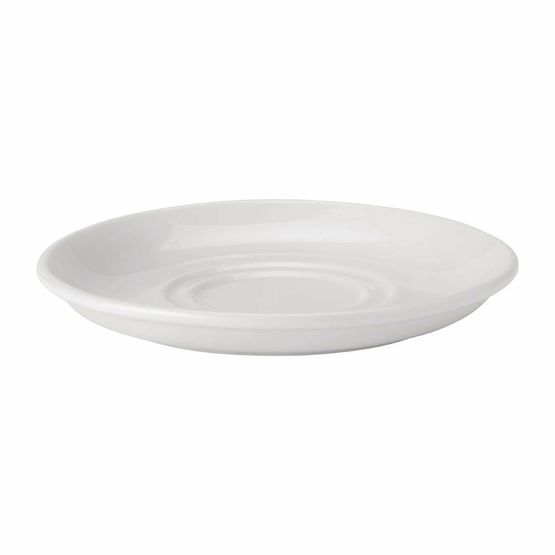 Utopia Pure White Double Well Saucers 150mm