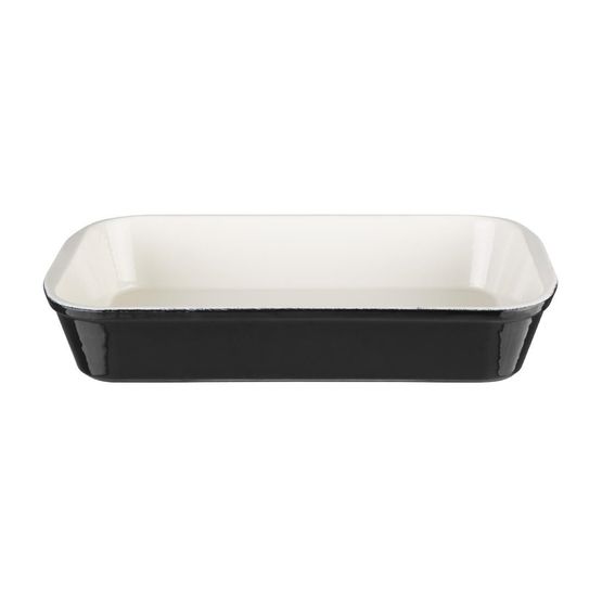 Vogue Cast Iron Roasting Dish Black