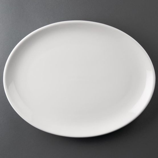 Olympia Athena Oval Coupe Plates 305 x 241mm