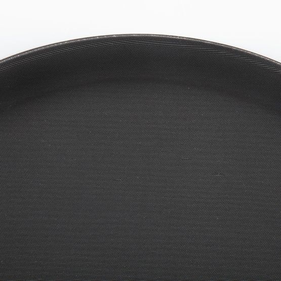 Olympia Kristallon Polypropylene Round Non-Slip Tray Black