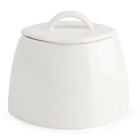 Olympia Lumina Oval Sugar Bowls with Lids 75mm
