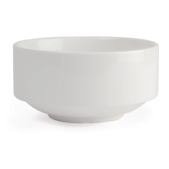 Olympia Lumina Stacking Soup Bowls White 398ml 14oz