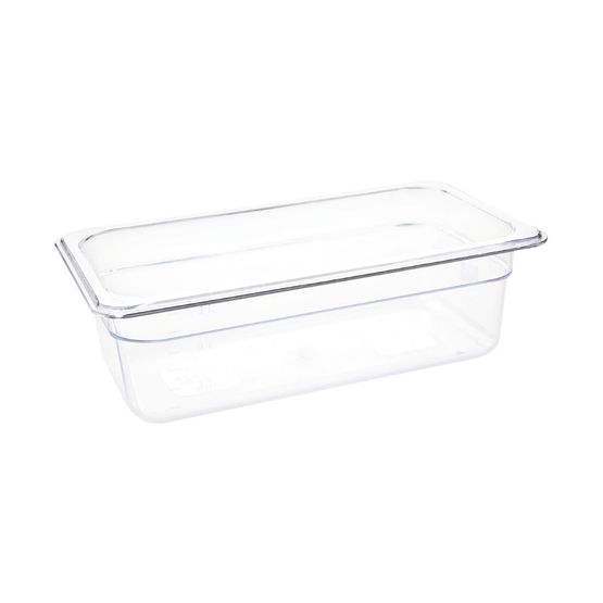 Vogue Polycarbonate 1/3 Gastronorm Container Clear
