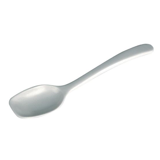 White Melamine Serving Spoon