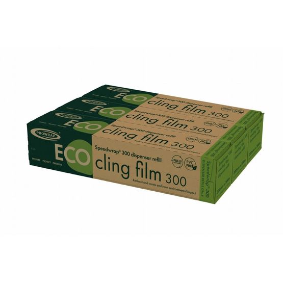 30cm (12") Speedwrap Eco Cling Film 200m Pack of 3 Rolls