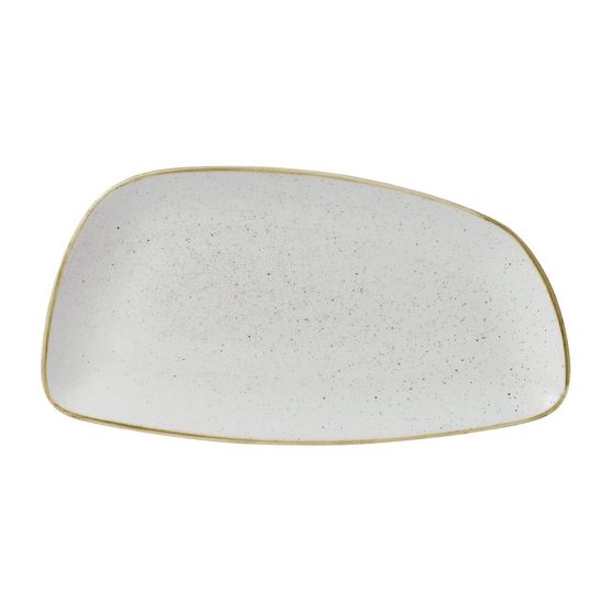 Churchill Stonecast Oval Plates Barley White 349x171mm