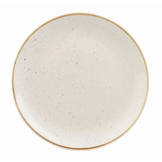Churchill Stonecast Round Coupe Plate Barley White 200mm