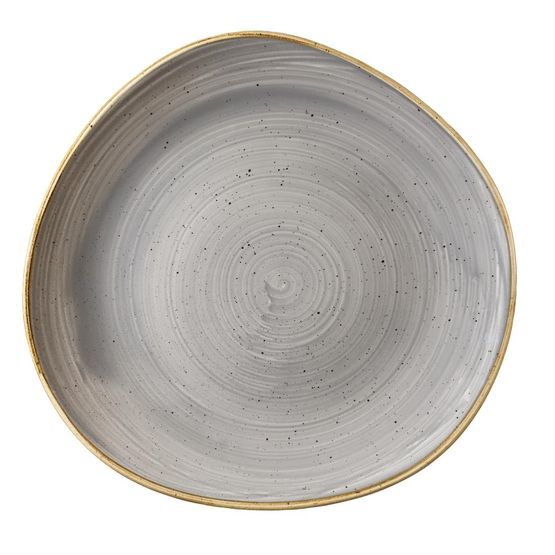 Churchill Stonecast Round Plates Peppercorn Grey 286mm