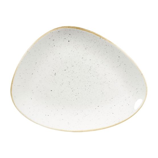 Churchill Stonecast Triangular Plates Barley White 265mm