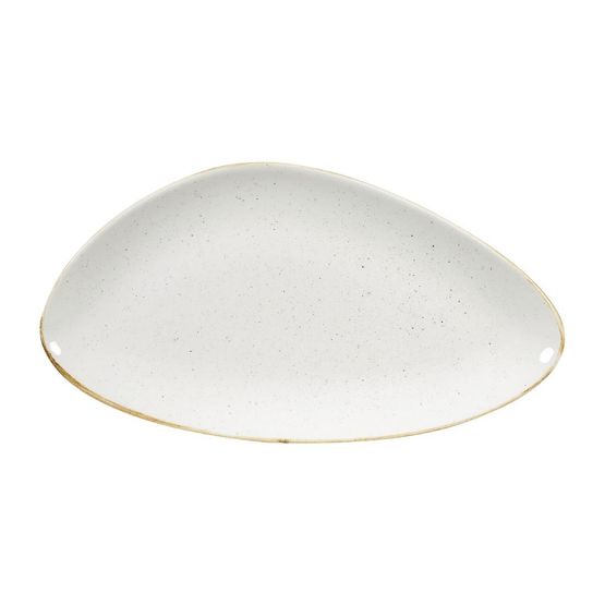 Churchill Stonecast Triangular Plates Barley White 355mm