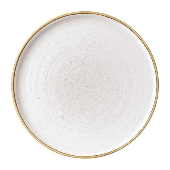 Churchill Stonecast Walled Chefs Plates Barley White 210mm