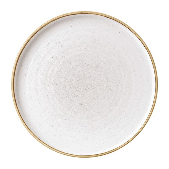Churchill Stonecast Walled Chefs Plates Barley White 260mm