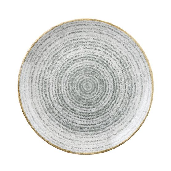 Churchill Studio Prints Homespun Stone Grey Coupe Plate 260mm