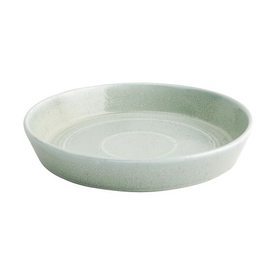 Olympia Cavolo Flat Round Bowls Spring Green 220mm