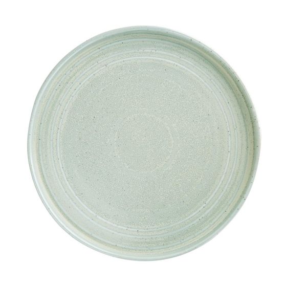Olympia Cavolo Flat Round Plates Spring Green 270mm