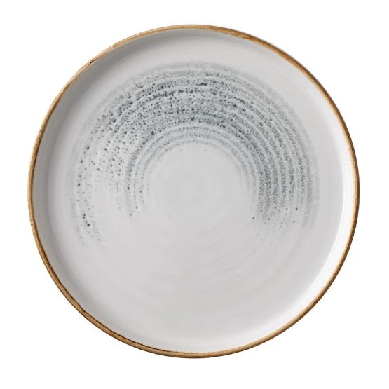 Churchill Homespun Accents Jasper Grey Walled Plate 220mm