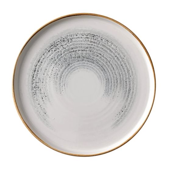 Churchill Homespun Accents Jasper Grey Walled Plate 260mm