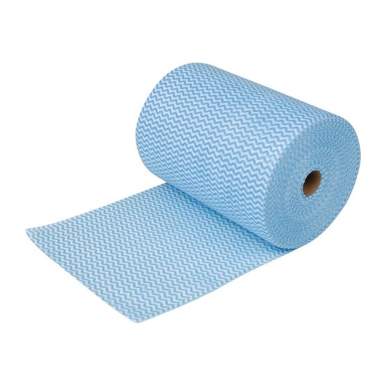 Nisbets Essentials Non-Woven Cloths Blue 7.5m Roll