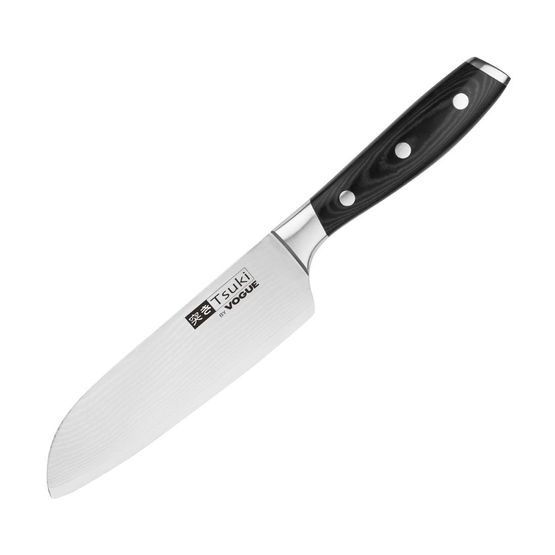 Vogue Tsuki Series 7 Santoku Knife Black 17.5cm