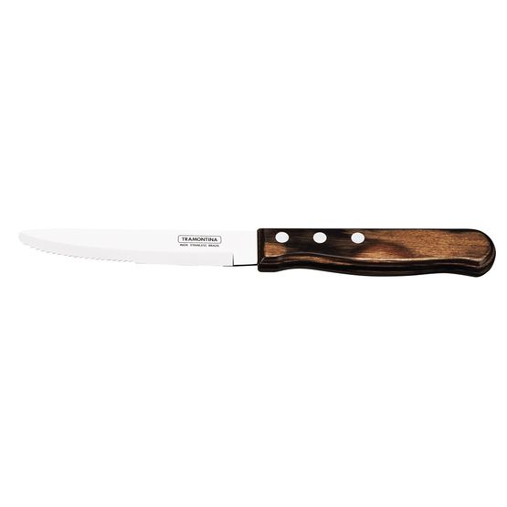 Tramontina Jumbo Steak Knife Rounded Tip Brown Polywood