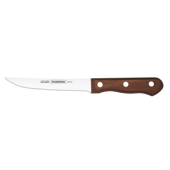Tramontina Steak Knife Full Tang Brown Polywood