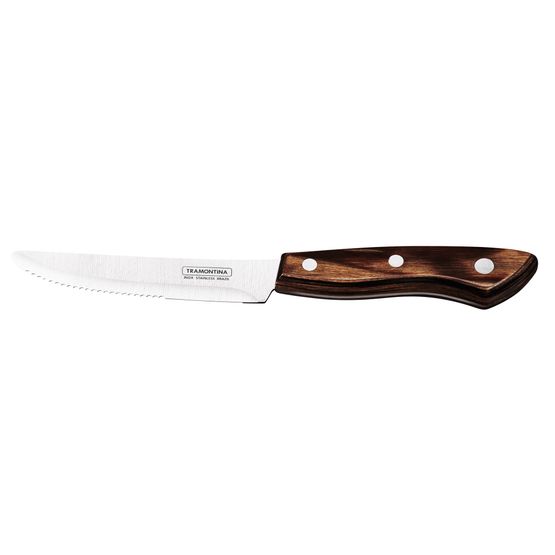 Tramontina Trigger Jumbo Steak Knife Rounded Tip Brown Polywood