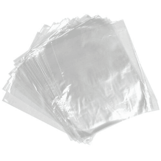 8" x 12" 120g Poly Bag Clear Medium duty (20 x 30cm)