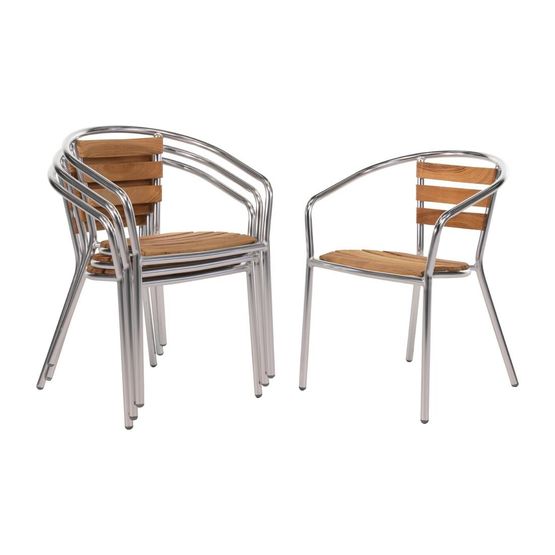 Bolero Aluminium and Ash Chairs