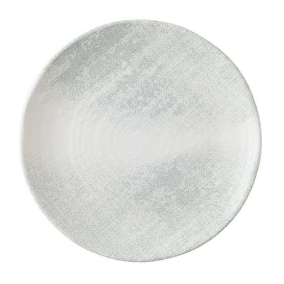 Dudson Makers Collection Jute Grey Organic Coupe Plate 229mm