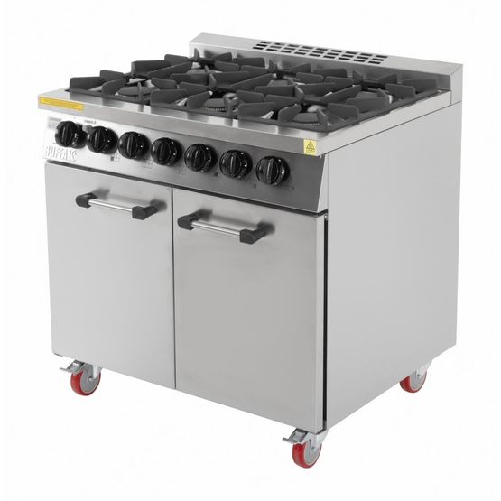 Buffalo 6 Burner Oven Range