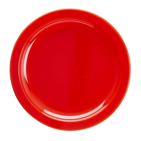 Olympia Kristallon Polypropylene Plates Red 174mm
