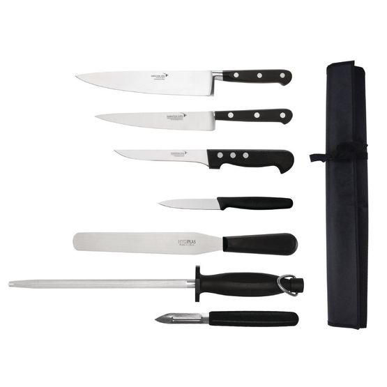 Deglon Sabatier 7-Piece Knife Set with Wallet