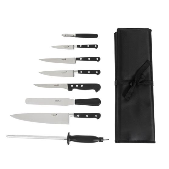Deglon Sabatier 8-Piece Chef Knife Set with Wallet