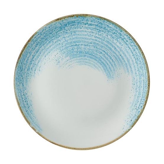 Churchill Homespun Accents Aquamarine Evolve Coupe Plates 260mm